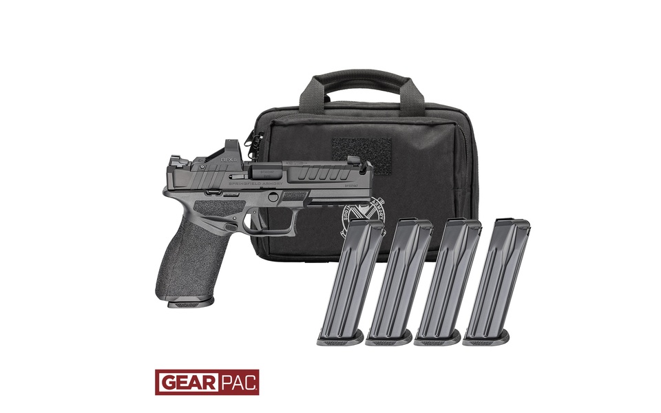 SPRINGFIELD ARMORY ECHELON 4.0C COMP CMPCT 9MM PSTL U DOT GEAR PAC VRDIAN RFX11,BAG,4MAGS CALI COMP