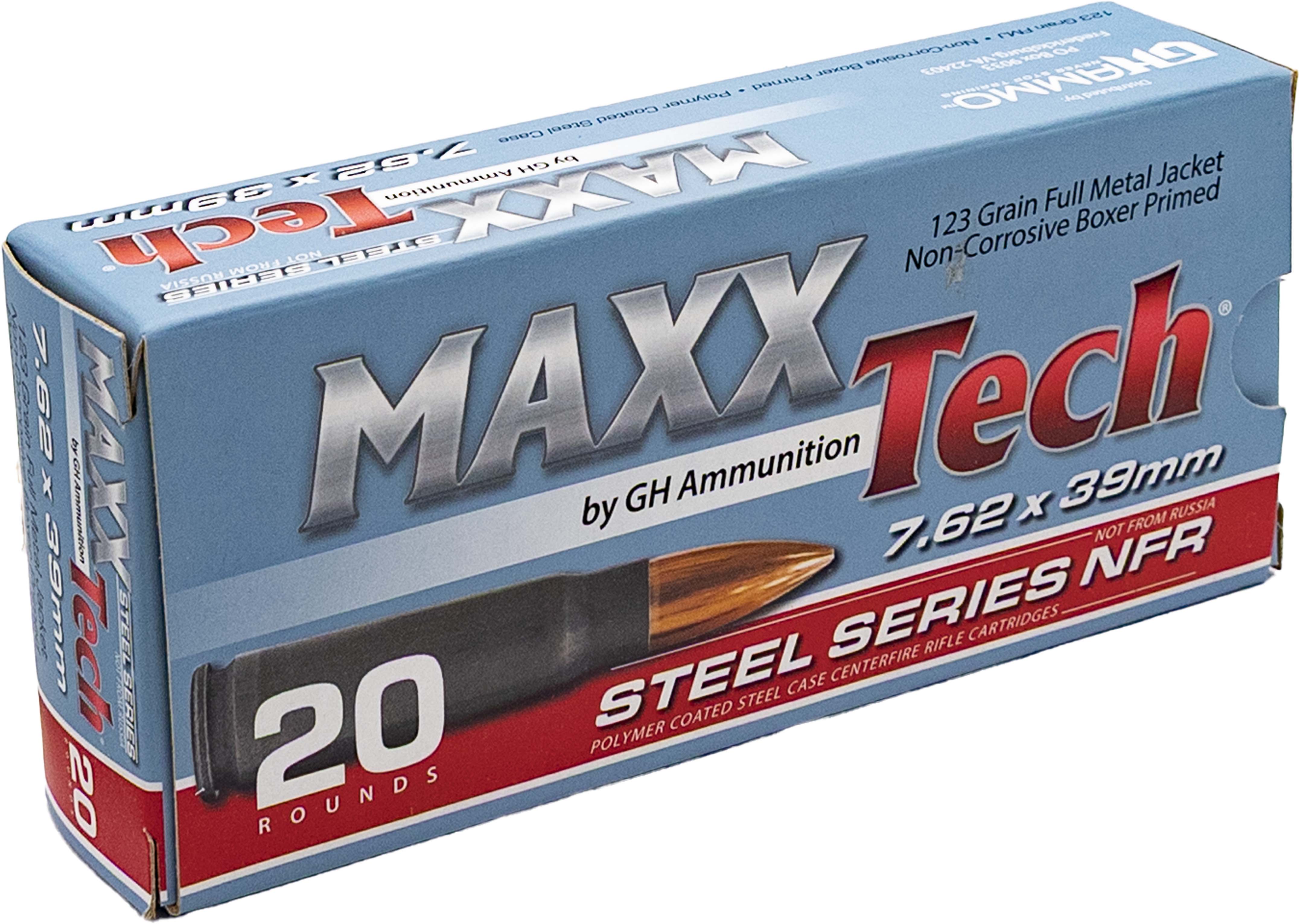MAX 7.62X39 123GR NFR FMJ 20RD