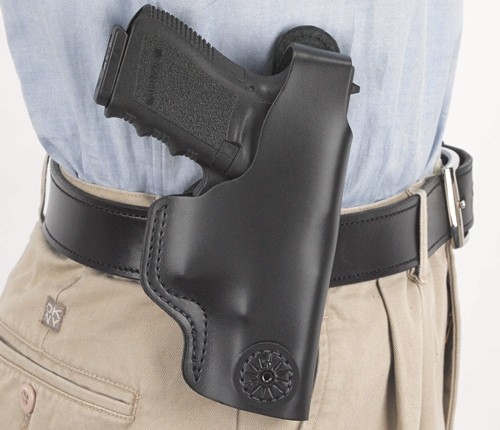 DESANTIS DUAL CARRY II HOLSTER - IWB/OWB RH LTHR SHIELD 9/40 BL - Image 3