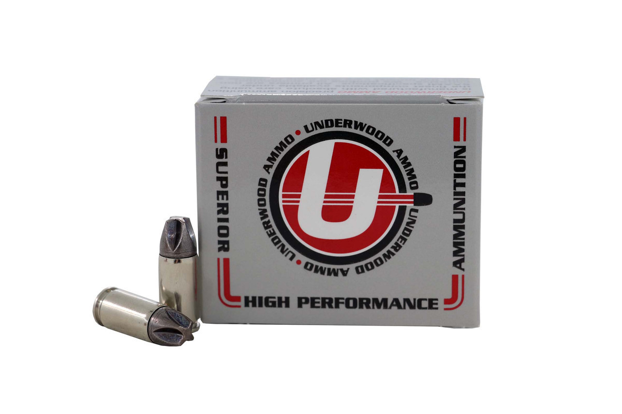 Underwood Ammo 9mm Luger +P+ Platinum Edition Ammunition UW877 90 Grain Xtreme Defender Solid Monolithic 20 Rounds
