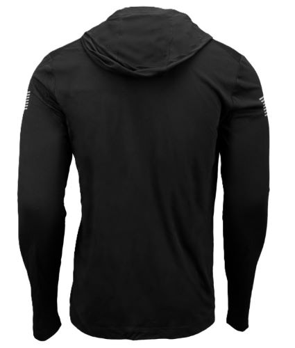 GLOCK HOODED PERFORMANCE LONG - SLEEVE SHIRT LG BLACK
