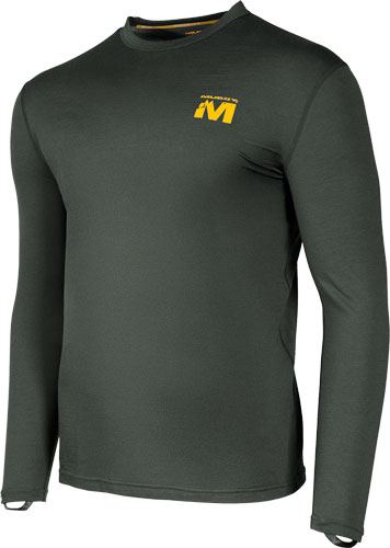 MUDDY DV8 STONEWOOL 200 LONG - SLEEVE CREW PEAT MOSS LARGE