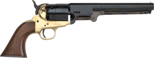 E.M.F. 1851 NAVY BRASS 44 CAL - 7.5" OCTAGON BLUED WALNUT