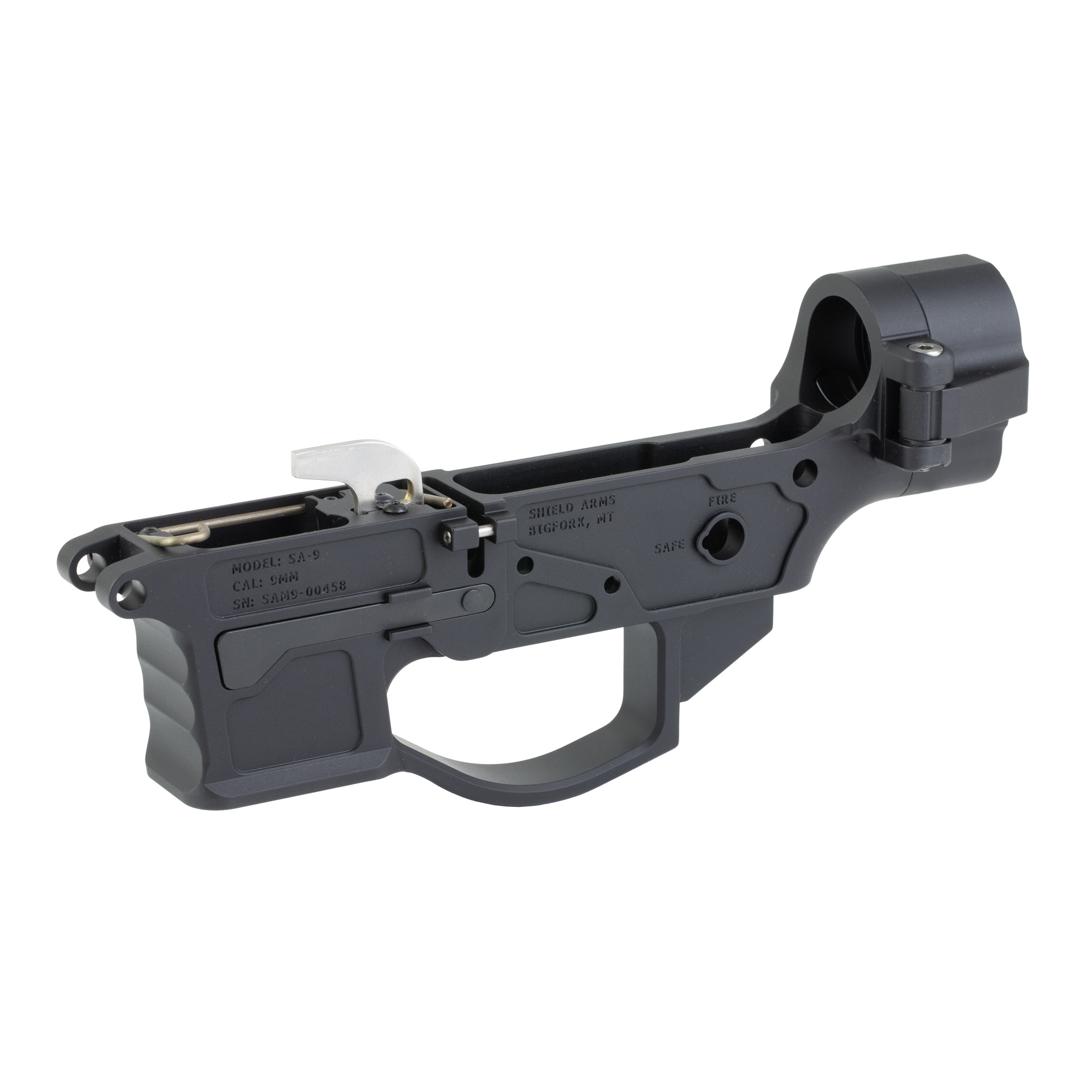 SHIELD SA-9 STRIPPED LOWER FLD BLK - Image 3