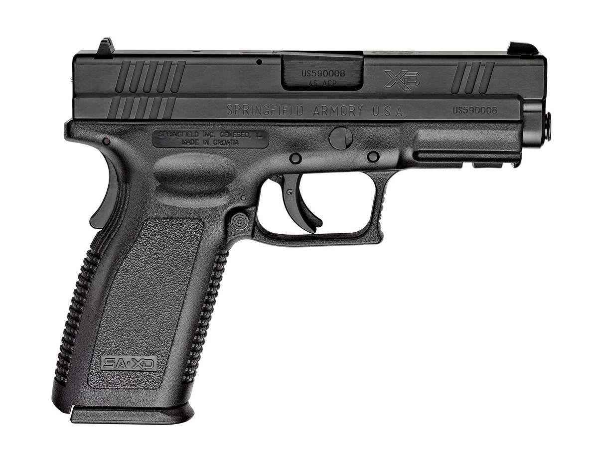 XD .45ACP 4" BLACK W-2 10RN MAGAZINES