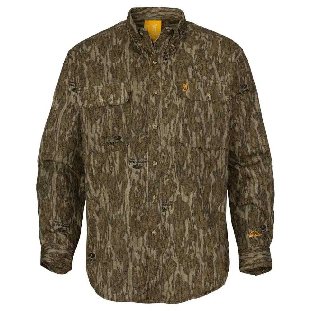 Browning Wasatch-CB Shirt Button-Front 2 Pocket Mossy Bottomland XL