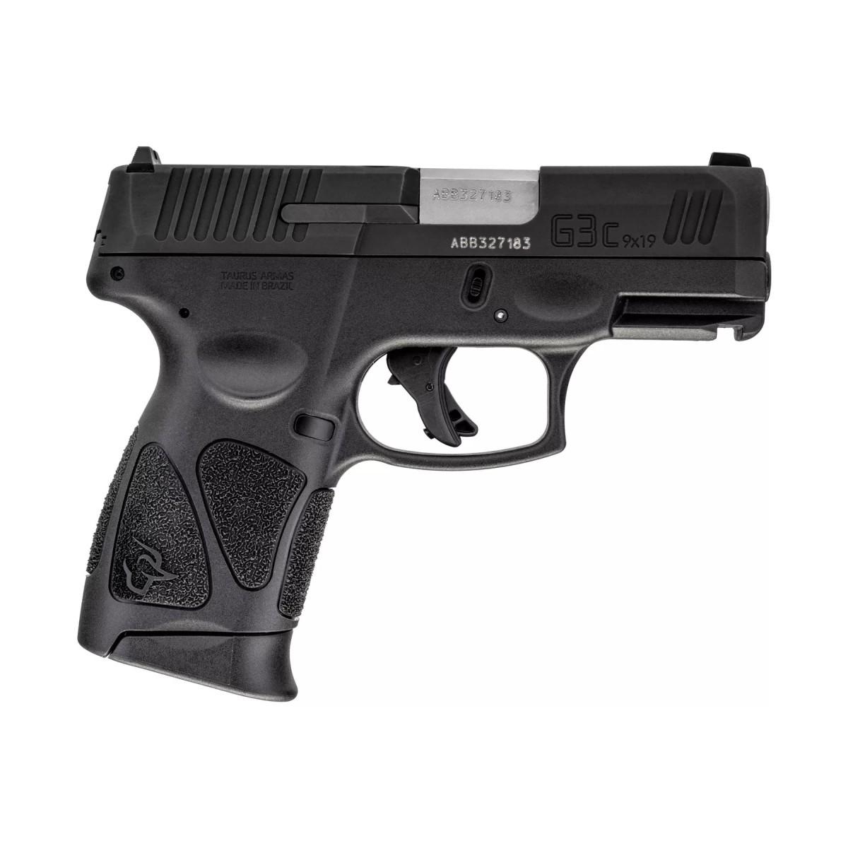 Taurus G3C Handgun 9mm Luger 12rd Magazines (3) 3.26?? Barrel Black with US Flag Holster