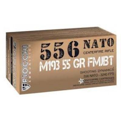Fiocchi Shooting Dynamics Rifle Ammunition 5.56X45 NATO 55 gr FMJ 3240 fps 1000/ct (Case)