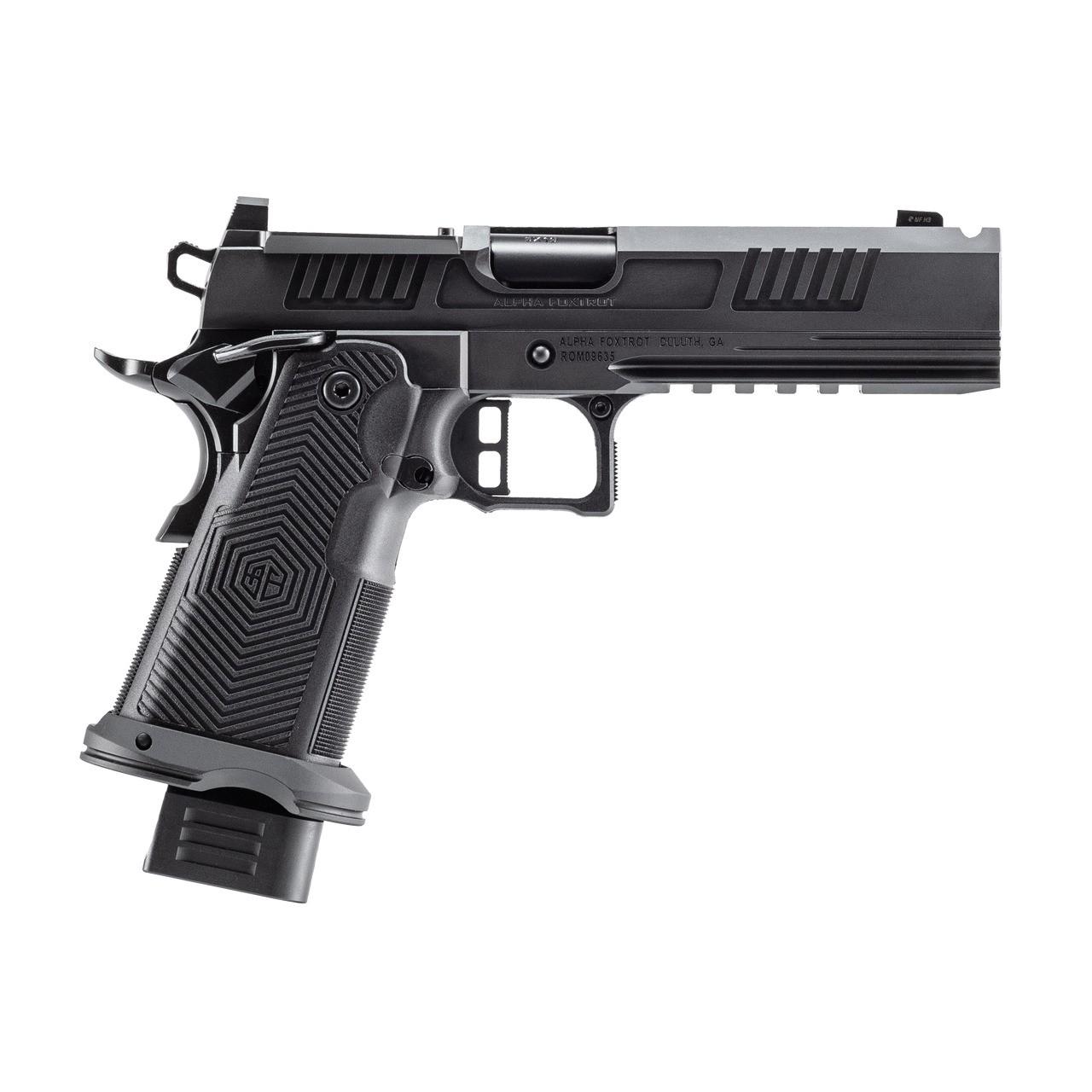 AF1911-ROMULUS 9MM 20Rd Magazine (5) 5" BULL Ramped Ported Barrel MOS Optic Cut DLC BLK