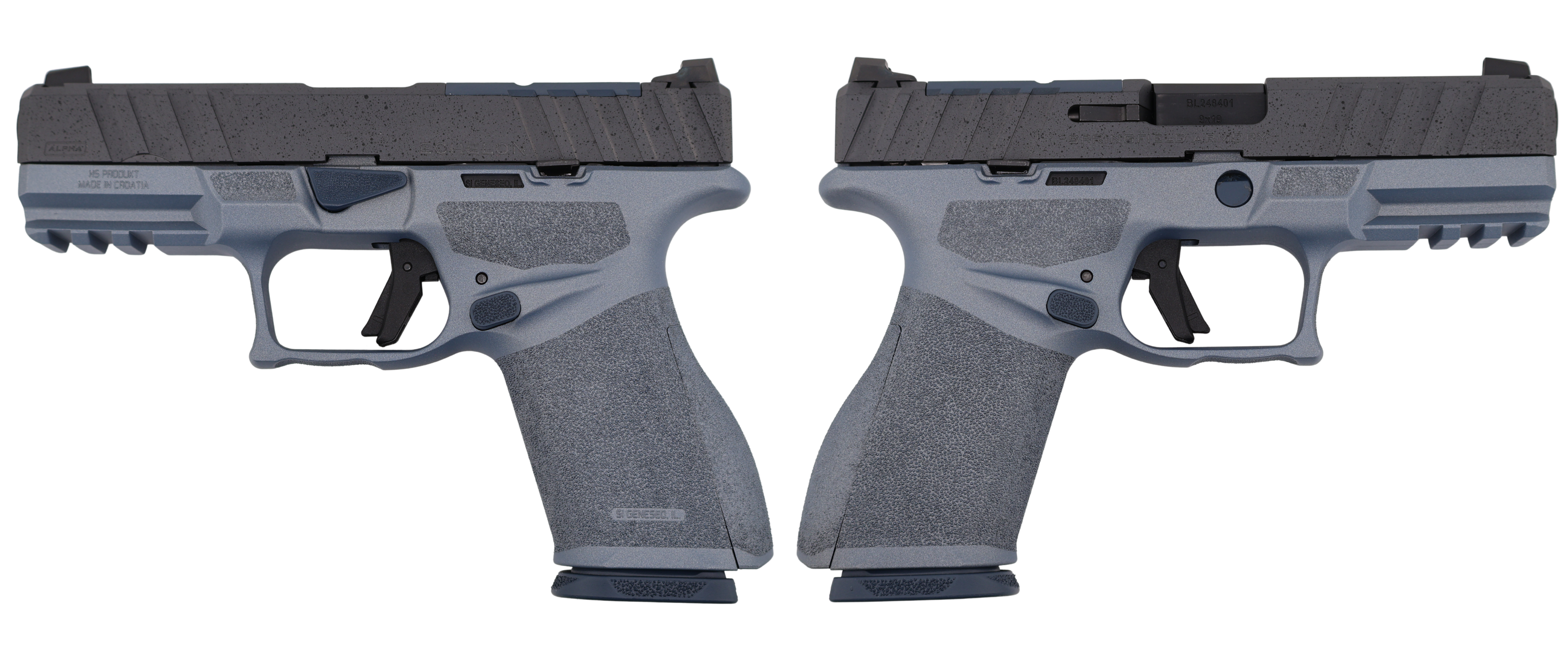 SPRINGFIELD ARMORY ECHELON ALPHA "IRON TIDE" 4.0C 9MM PISTOL NAVY/STONE 1-15RD MAG