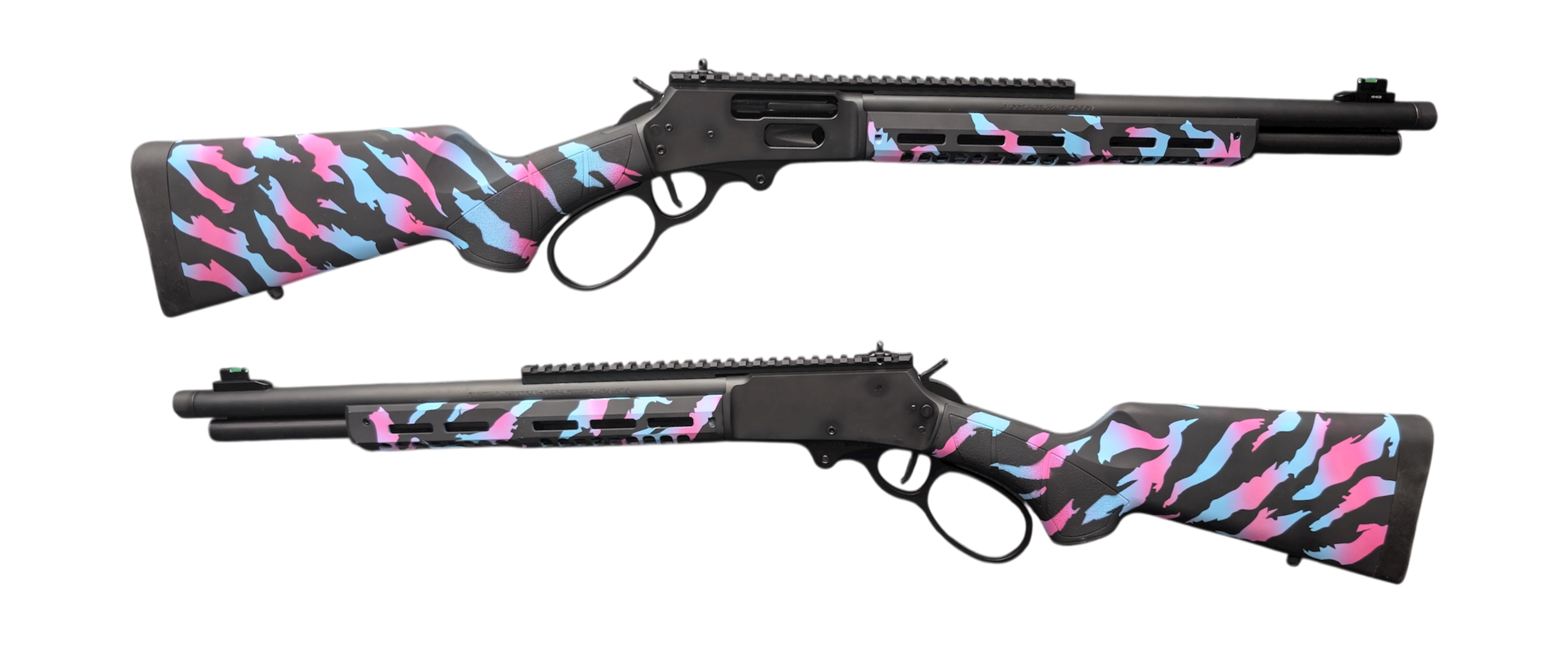 SMITH & WESSON 1854 STEALTH HUNTER MIAMI TIGER 45/70 GOVT LEVER ACTION 16.5" 5+1RD BLK