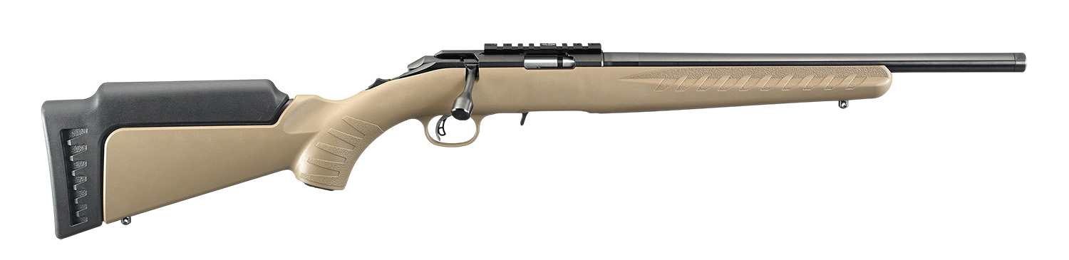RUGER AMERICAN 17HMR FDE/SY 16" TB