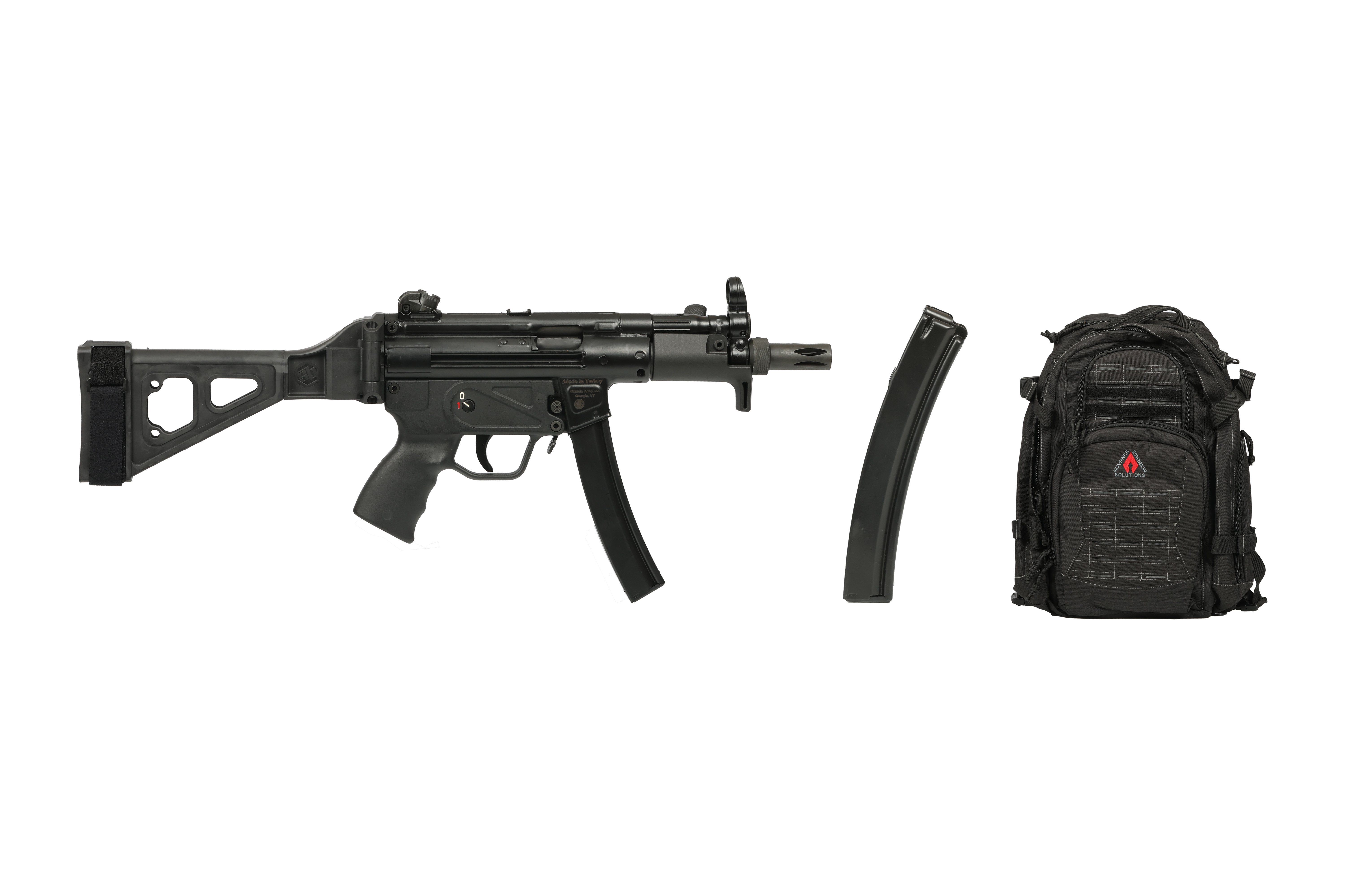 CENTURY ARMS AP5-P 9MM 5.75" 30+1 BRACE PKG