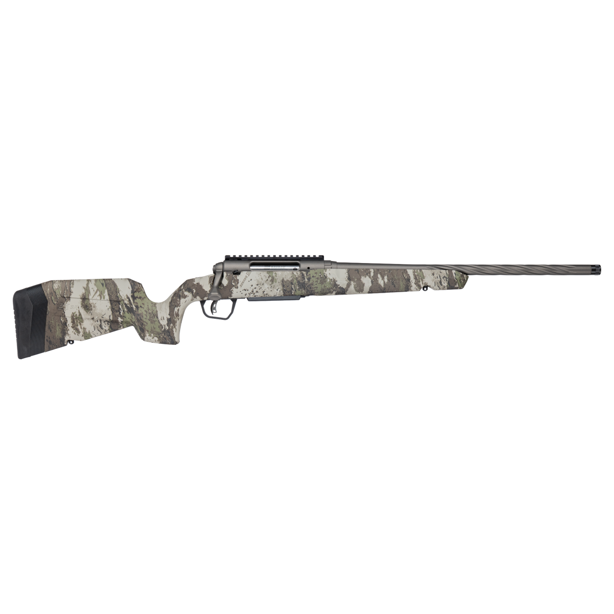 Savage AXIS 2 PRO Woodland Rifle 6.5 Creedmoor 4rd Magazine(1) 20'' Threaded Spiral Fluted Barrel