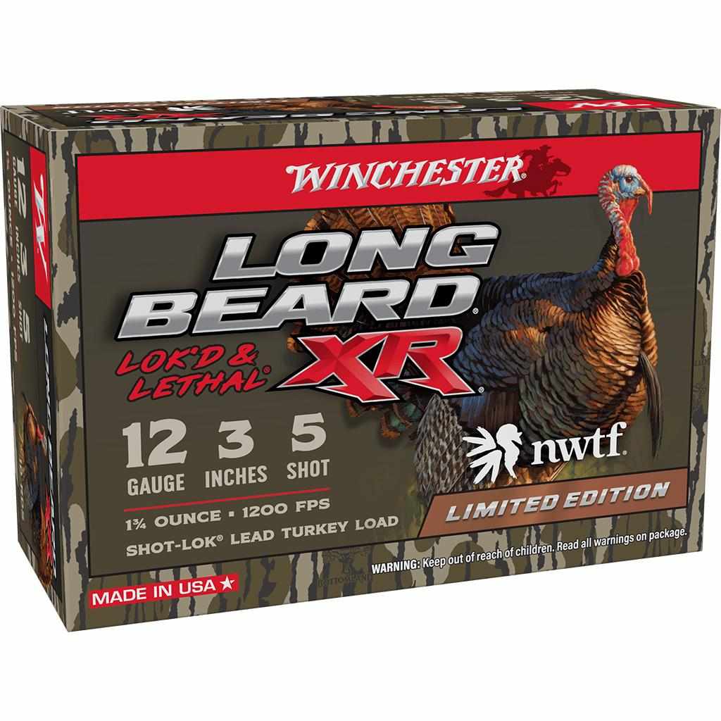 Winchester NWTF 50th Anniversary Long Beard Turkey Shotshells 12 ga 3" 1-3/4oz 1200 fps #5 10/ct