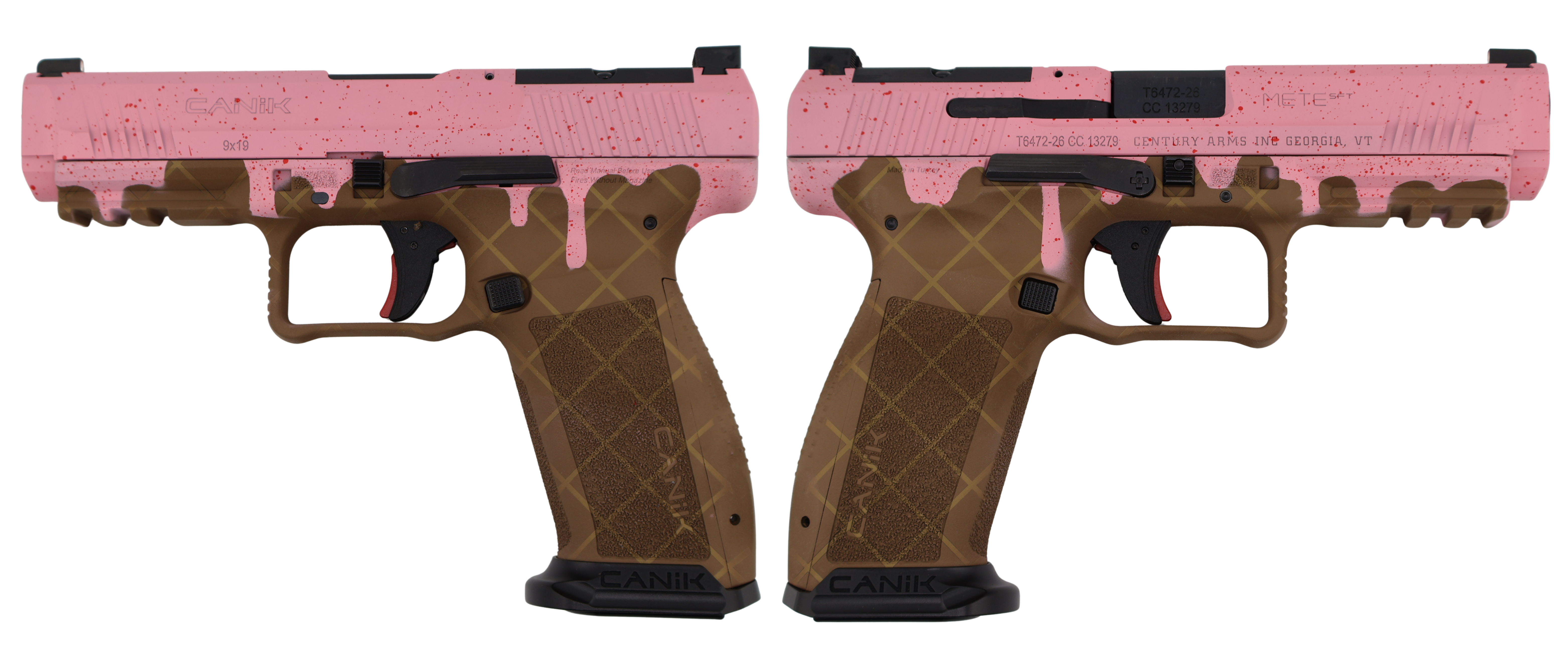 CANIK METE SFT ONE SERIES 9MM STRAWBERRY ICE CREAM PSTL 4.46 BRL 1-18RD MAG