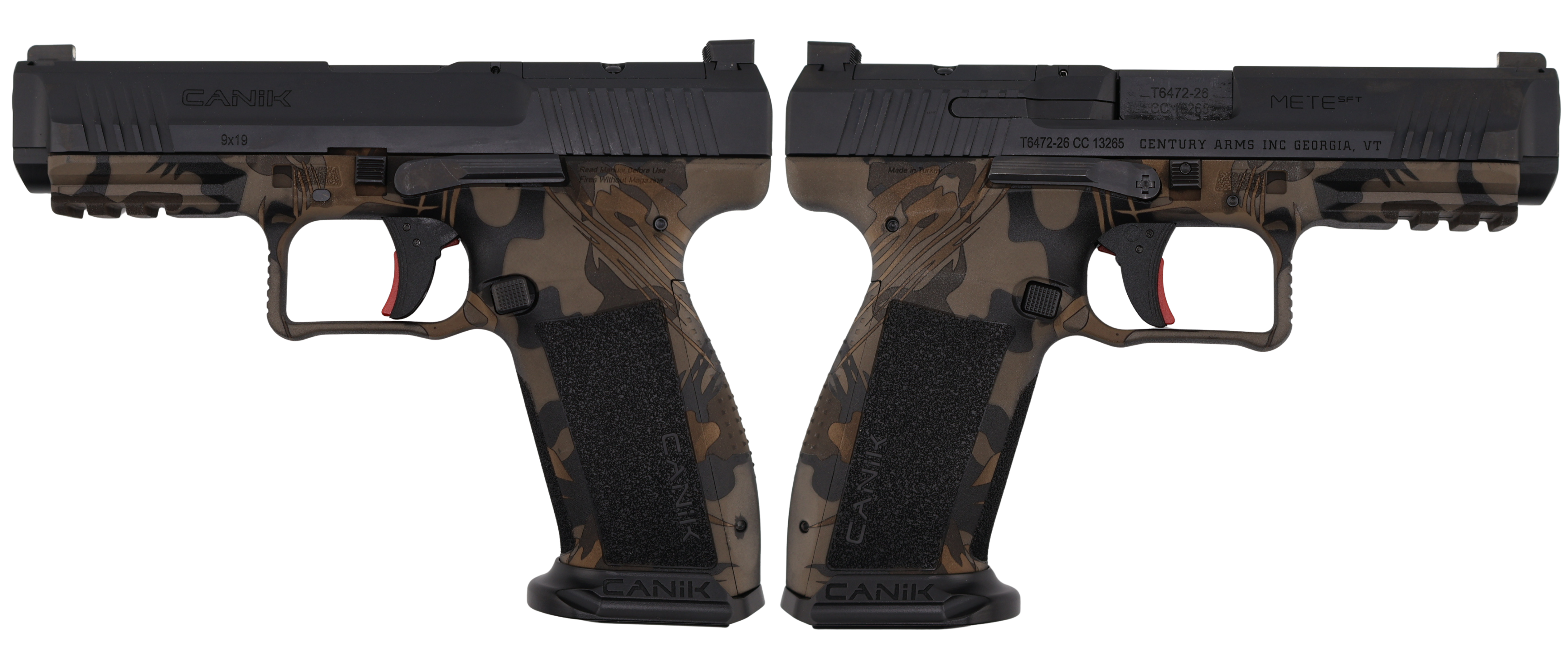 CANIK METE SFT ONE SERIES 9MM RHODESIAN TAN PSTL 4.46 BRL 1-18RD MAG